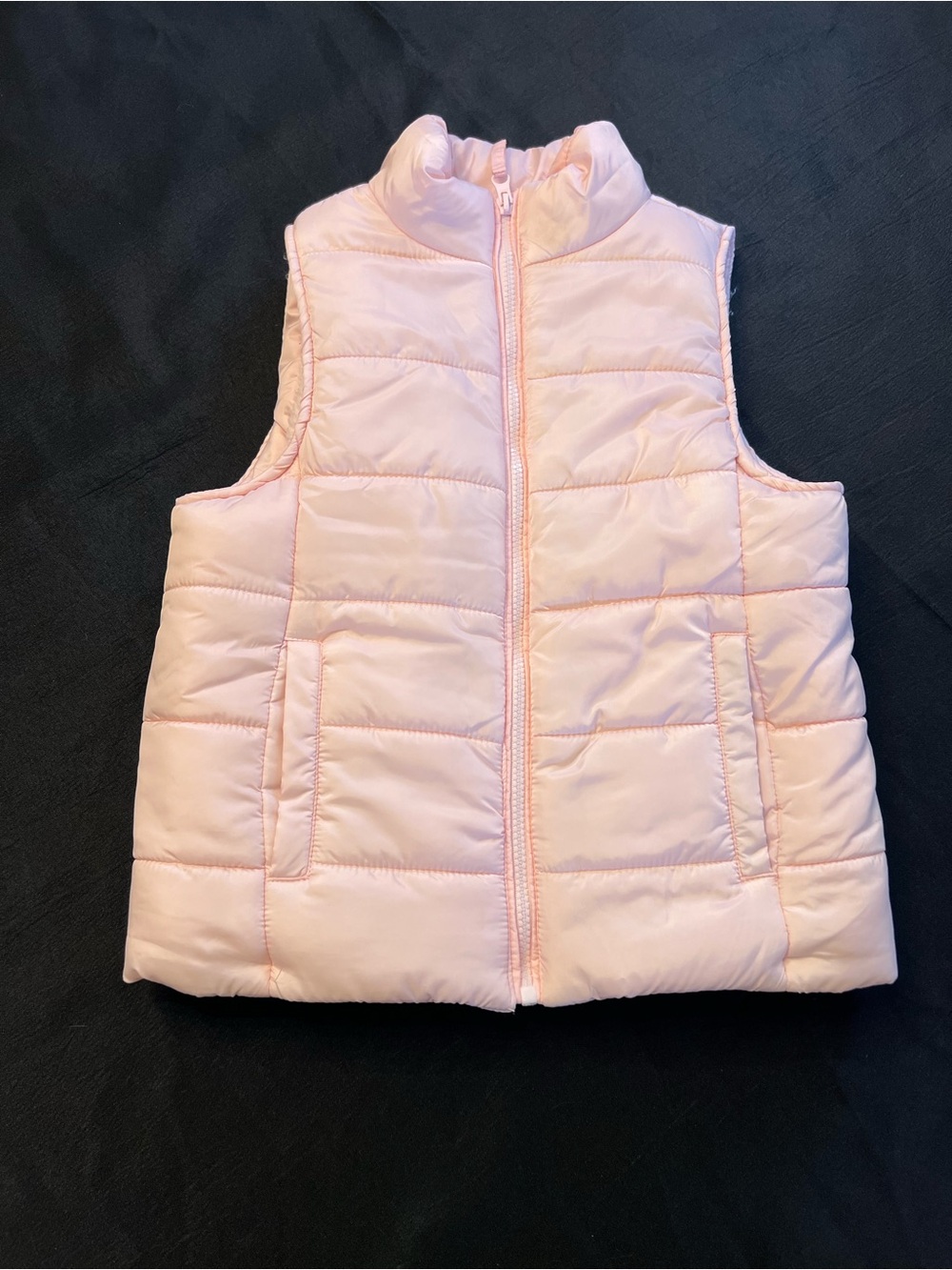 Birch & Stone Girls Pink Puffer Vest Faux Fur Lined size 10